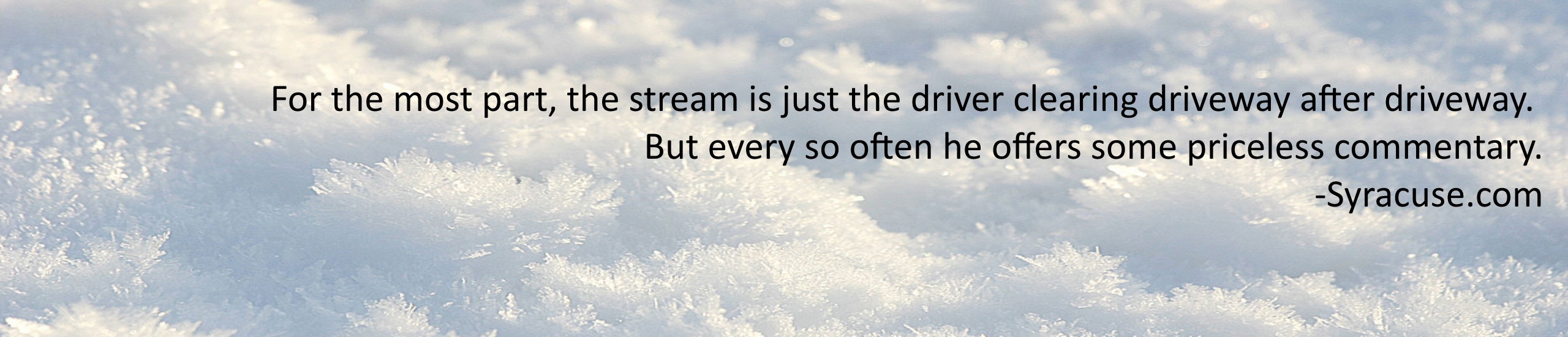 PlowCam Live Snowplowing Cam